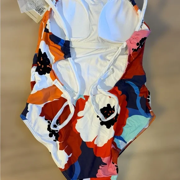 Cache Coeur Poppy Maternity One Piece Swimsuit Floral Size S NWT - Picture 3 of 9